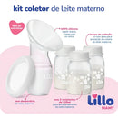 Bomba Coletora De Leite Materno Com 3 Frascos 120ml - Lillo
