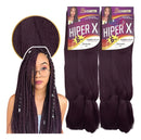Kit 2 Cabelo Jumbo Jumbão Hiper X Box Brai Marsala (99j)