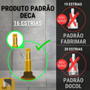 Kit 2 Acabamento De Registro Padrão Deca Quadrado Dourado