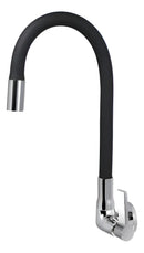 Torneira Cozinha Gourmet Parede Tubo Flexível Preto 1/4 De Volta Balencia