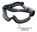 Óculos De Proteção Everest Steelpro Ampla Visão Ca 19628