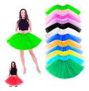 Saia Tule Adulto Colorida C/brilho Festa Carnaval  Verde-limão