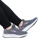 Tênis Feminino Esportivo Academia Treino Con Grafite/Rosa 34