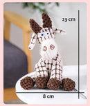 Pelúcia Pet Com Corda Com Nó Brinquedos Interativos Cães Top Desenho Burro Marrom