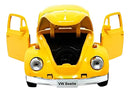 Carrinho De Ferro Fusca Clássico 1/32 Miniatura Coleção Cor Amarelo