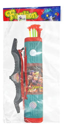 Arco Flecha Infantil C/ Bolsa Aljava Lançador De Dardos