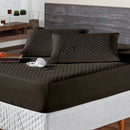 Protetor Colchão Capa Impermeável Cama Queen 1 Peça Branco Cor Marrom-escuro