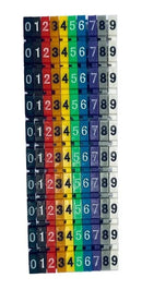 Anilha Para Identificação De Cabos De 0 A 9 Colorida C/100pç