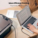 Cabo Usb Ab 2.0 Ugreen Impressora Universal Hp Epson 1.5m Cor Preto