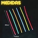 Kit 100 Pulseiras Neon Balada Brilho Fluorescente Festa
