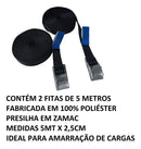 Par De Fitas Presilhas 5mts Rack Pranchas Surf Caiaque Cor Preto