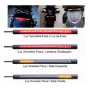 Lanterna 48 Led Fita Flexível Moto Pisca Luz Freio Custom