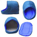Caminha Toca Iglu Pequeno Para Pet Cães E Gatos Cama Casinha Petliz Cor Azul