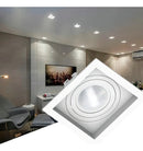 Spot Embutir Par20 Recuado Quadrado Estrutura Branco