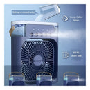 Mini Air Cooler Fan USB Preto