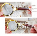 Lupa De Luxo Com Lente De Aumento Zoom 10x 70mm Mf-70