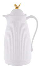 Garrafa Térmica De Café Laradore Bird - Branca E Dourada 1l Branca