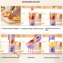 Mini Liquidificador Portátil Mixer Suco Vitamina Shake Cor Roxo Juice Cup