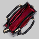 Bolsa Feminina Transversal Tote Media Com Carteira Feminina Preta