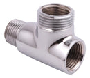 Adaptador Tee T Maquina Lavar Tanque 1/2x3/4 Latão Cromado