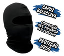 Touca Bandana Ninja Balaclava Proteção Uv50+ Térmica Cor Preto