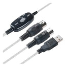 Lotus Cabo Adaptador Conversor Audio Midi Gravacao Interface Usb