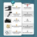 Torneira Para Banheiro Preto Fosco Monocomando Água Fria Aço Inox Instalação Em Bancada Compatível Com Cuba De Sobrepor Design Moderno Minimalista Bica Baixa Com Arejador FC-61 Via Flix