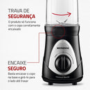 Personal Blender, Mondial, Preto/prata, 300W DG-01
