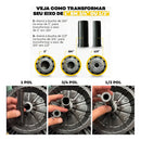 Pneu Completo Carrinho De Mão Não Fura Eixo Universal 320mm