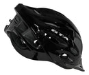 Capacete Ciclismo Mtb Gta Inmold Start Pisca Led Para Bicicleta Viseira Removível Cor Preto Tamanho G (58-62)