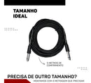 Kit 2 Cabo P10 P10 Mono Para Violão Guitarra Baixo 5m Metros