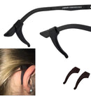 Trava Gancho Orelha Hastes Óculos Preto Ou Transpar Preto