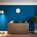 Relógio De Parede Eurora Cozinha Sala Preto 6517