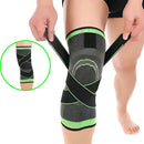 Joelheira Compressão Ortopédica Tensor Joelho Crossfit Volei Cor Verde