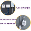 Kit 40 Clips Organizador Fixador Adesivo De Cabo Fios Parede