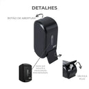 Kit Dispenser Papel Toalha Saboneteira Sabonete Gel Cor Preto
