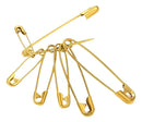 Kit 1000 Mini Alfinete De Segurança Prata Níquel  Dourado 19MM