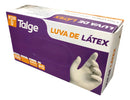 Luvas de Látex Descartáveis Talge Branca Tamanho M De Procedimento Com Pó em Kit 10 cx (1000 unidades)