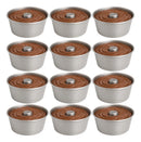 Kit 12 Mini Formas N10 Pudim Bolo Vulcão Em Alumínio Doceria Alumínio Polido