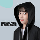 Kit 2 Capa De Chuva Reforçada Pvc Trans Preto Tamanho único