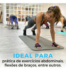 Colchonete Eva Tapete Yoga Academia Fitness Exercícios 10mm Cor Preto