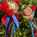 10 Chapeuzinho Miniatura Mini Chapéu Palha Festa Junina