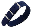 Pulseira Nato Zulu Nylon Militar Cor Azul Escuro 22mm