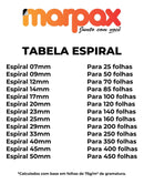 Espiral Para Encadernação Preto 07mm Para 25 Folhas A4 100un
