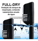 Brastoy Máscara Mergulho Snorkel Full Face Suporte Gopro Câmera L XL G GG Preto