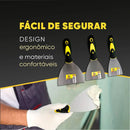 Kit Espátulas Aço 3 Unidades Cabo Emborrachado 3 4 E 5 Poleg