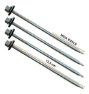 Kit 100 Paraf Sextavado Auto Brocante 12x5 Meia Rosca 12,5cm