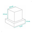 Acabamento P/ Registro Quadrado 1/2 Ou 3/4 Padrão Deca Preto