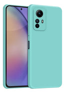 Capa Capinha Compativel  Note 12s 4g Silicone A Verde/Água