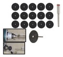Kit 15 Discos De Corte Metais Leves Micro Retifica + Haste